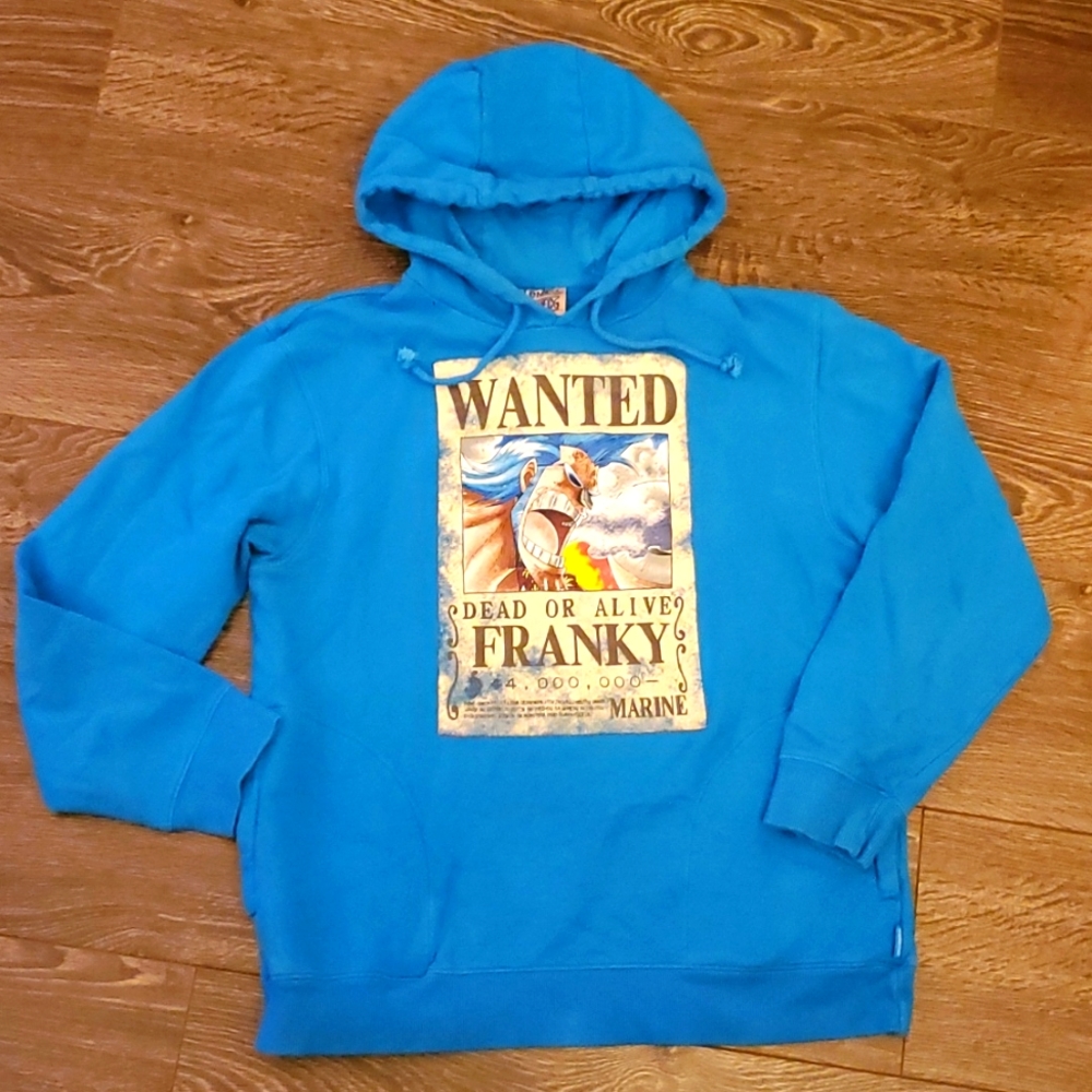 ☠ 💙 Anime GRAIL Hoodie One Piece X Baleno Chopper of FRANKY ☠